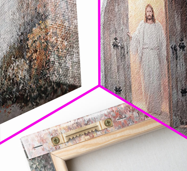 Autumn Gate Light | Framed Canvas Print | Christian Wall Art | Jesus Painting | Christian Art Canvas | Christian Christmas Art | Christian