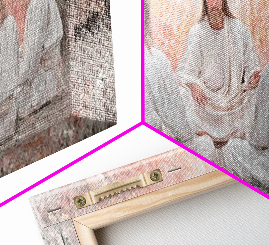 Garden Teaching – Framed Canvas Print – Christian Art – Christian Wall Art – Jesus Painting – Subtle Christian Art – Christian Art Canvas