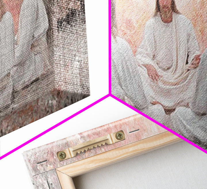 Garden Teaching – Framed Canvas Print – Christian Art – Christian Wall Art – Jesus Painting – Subtle Christian Art – Christian Art Canvas