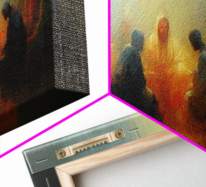 Midnight Supper – Framed Canvas Print – Christian Wall Art – Jesus Painting – Christian Art Canvas – Christian Decorations – Christian Art