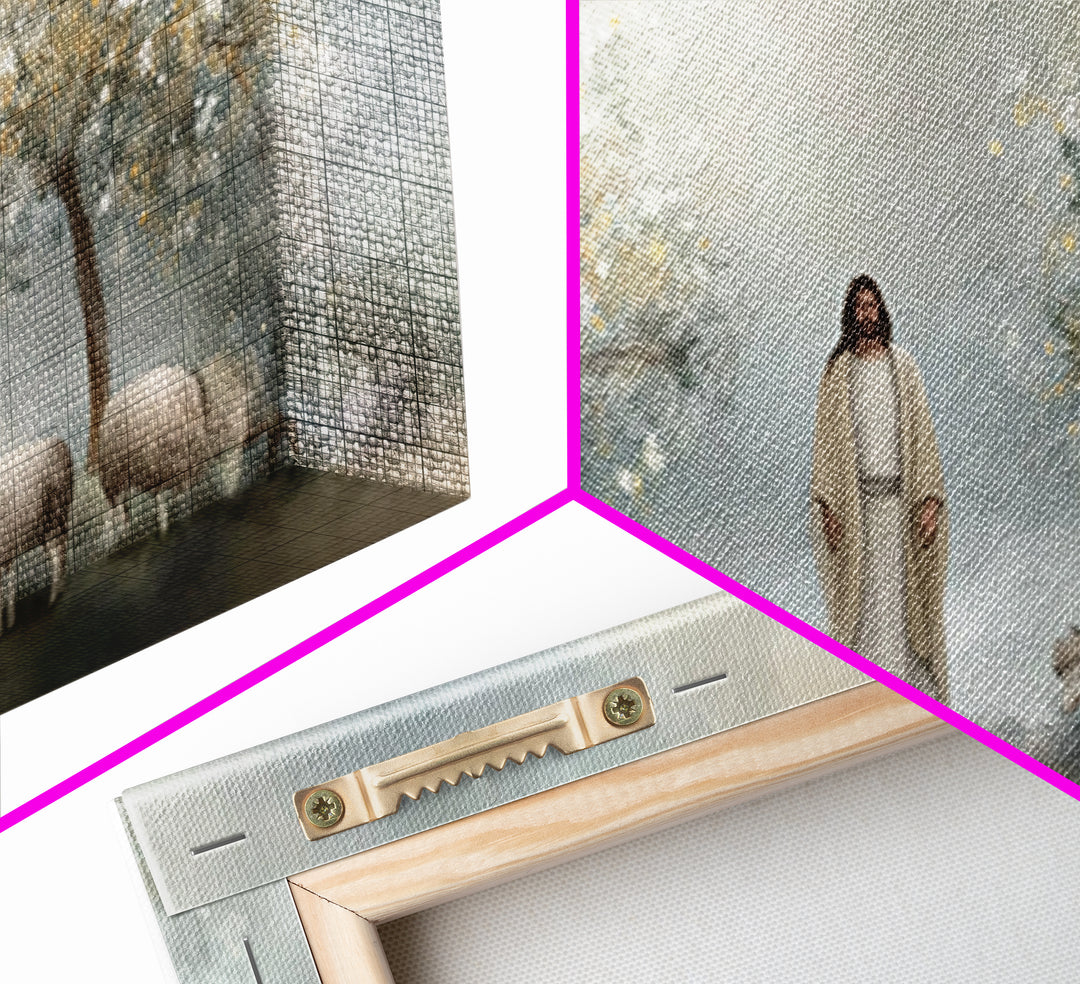 Blossoms Of Mercy – Framed Canvas Print – Christian Painting – Christian Art Canvas – Jesus Art Print – Christian Wall Art – Christian Gift