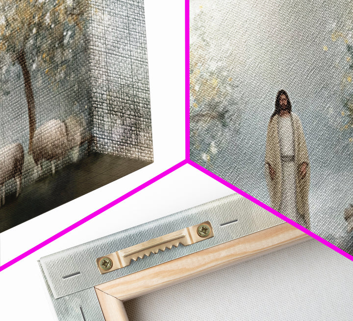 Blossoms Of Mercy – Framed Canvas Print – Christian Painting – Christian Art Canvas – Jesus Art Print – Christian Wall Art – Christian Gift
