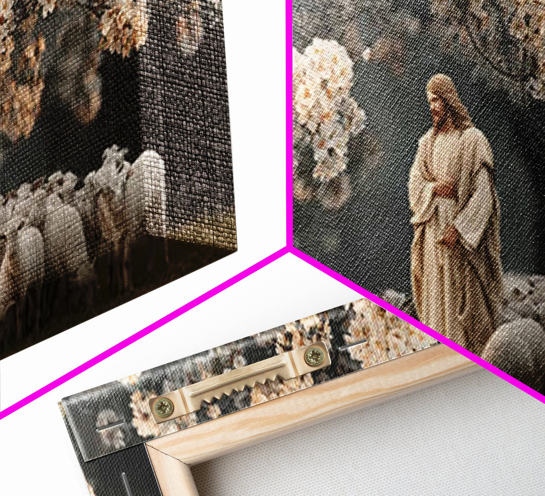 Blossoms Of Holy Peace – Framed Canvas Print – Christian Art Canvas – Jesus Painting – Christian Home Decor – Christmas Art – Large Christi