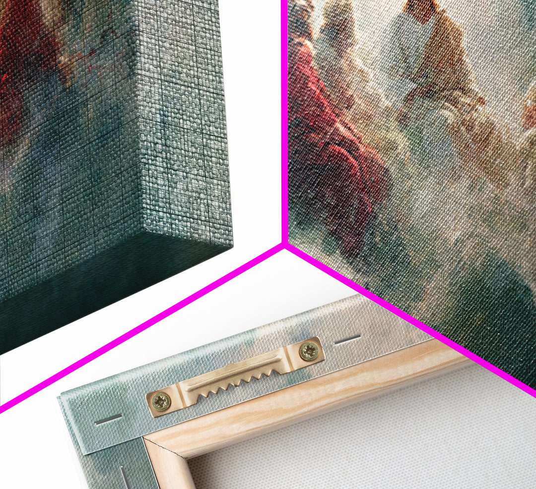 Heavenly Counsel – Framed Canvas Print – Christian Wall Art – Jesus Painting – Christian Art Canvas – Large Christian Art – Christian Gift