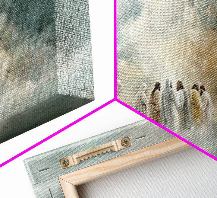 Cloudborne Fellowship – Framed Canvas Print – Christian Art Print – Minimalist Christian Art – Christian Wall Art – Subtle Christian Painti