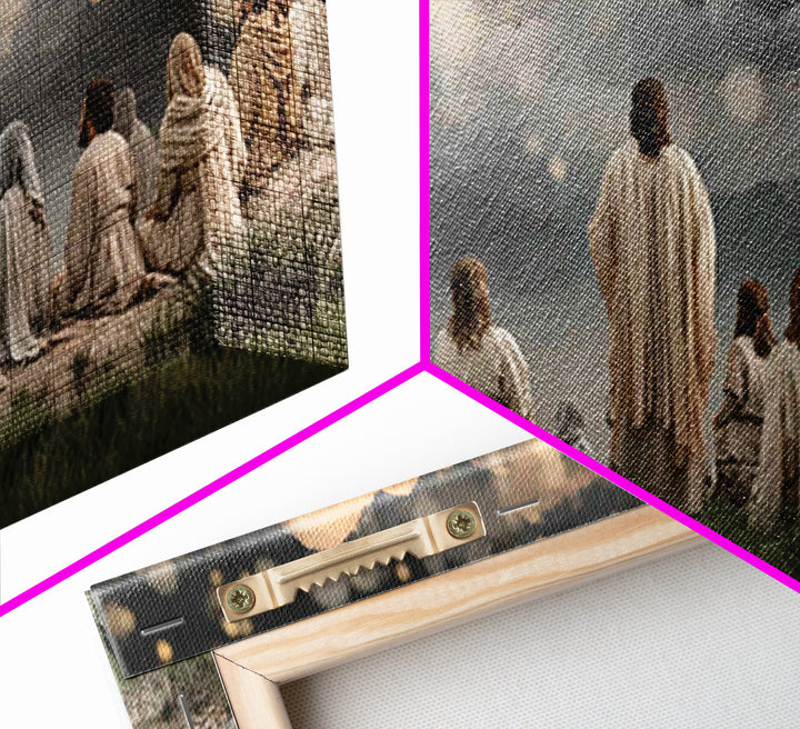 Dawn Of Mercy – Framed Canvas Print – Christian Wall Art – Jesus Painting – Christian Art Canvas – Christian Christmas Art – Christian Deco