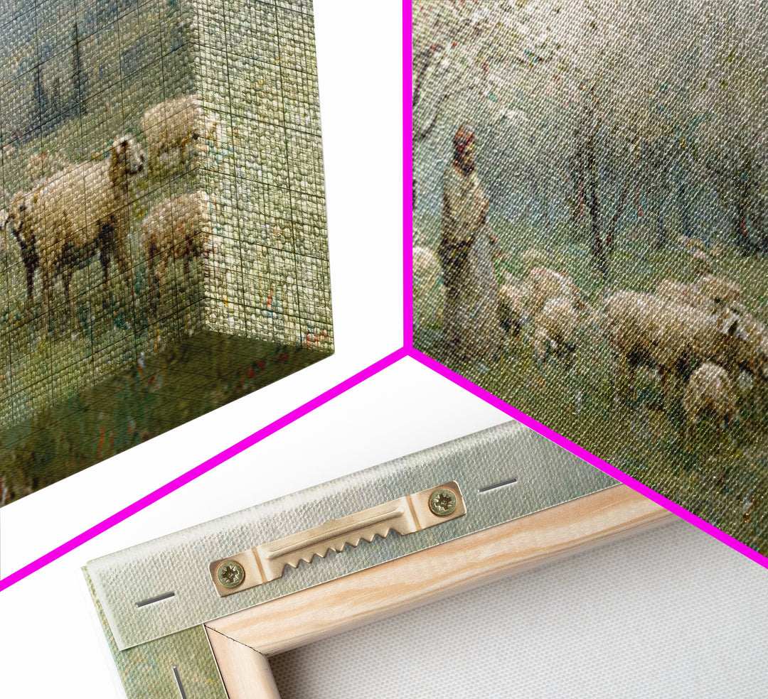 Valley Of Guidance – Framed Canvas Print – Christian Wall Art – Christian Art Canvas – Jesus Painting – Vintage Christian Art – Christian D
