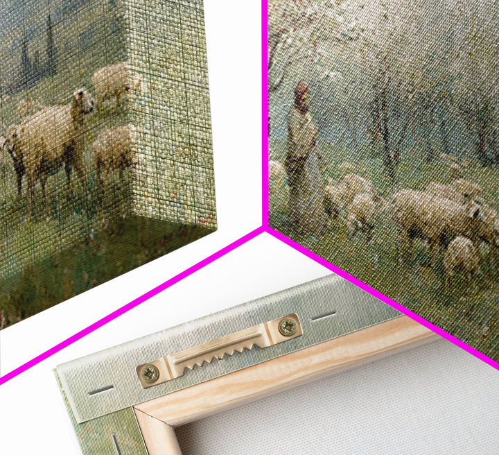Valley Of Guidance – Framed Canvas Print – Christian Wall Art – Christian Art Canvas – Jesus Painting – Vintage Christian Art – Christian D