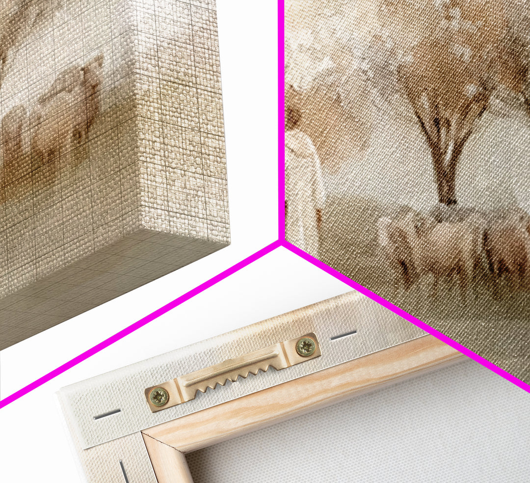 Pasture Bloom – Framed Canvas Print – Christian Wall Art – Christian Art Canvas – Christian Painting – Subtle Christian Paintings – Christi