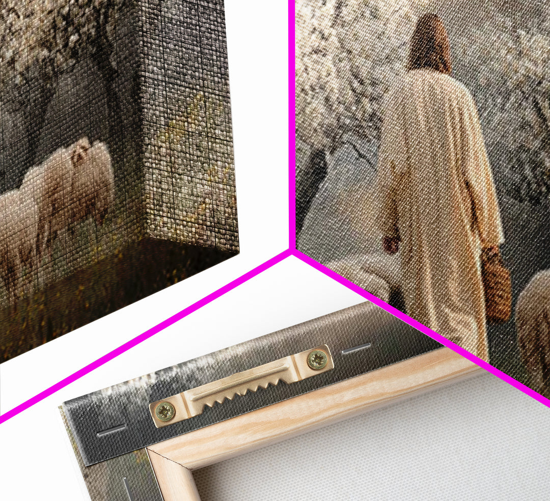 Orchard Guardian – Framed Canvas Print – Christian Art Canvas – Jesus Painting – Christian Wall Art – Moody Christian Art – Christian Art G