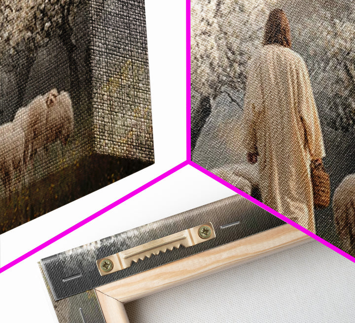 Orchard Guardian – Framed Canvas Print – Christian Art Canvas – Jesus Painting – Christian Wall Art – Moody Christian Art – Christian Art G