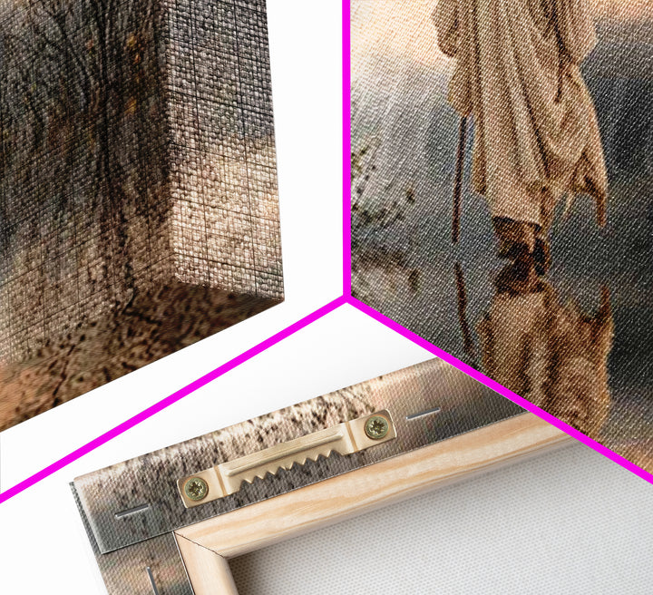 Dawn Of Hope – Framed Canvas Print – Christian Art Canvas – Christian Wall Art – Jesus Painting – Christian Gift Ideas – Christian Christma