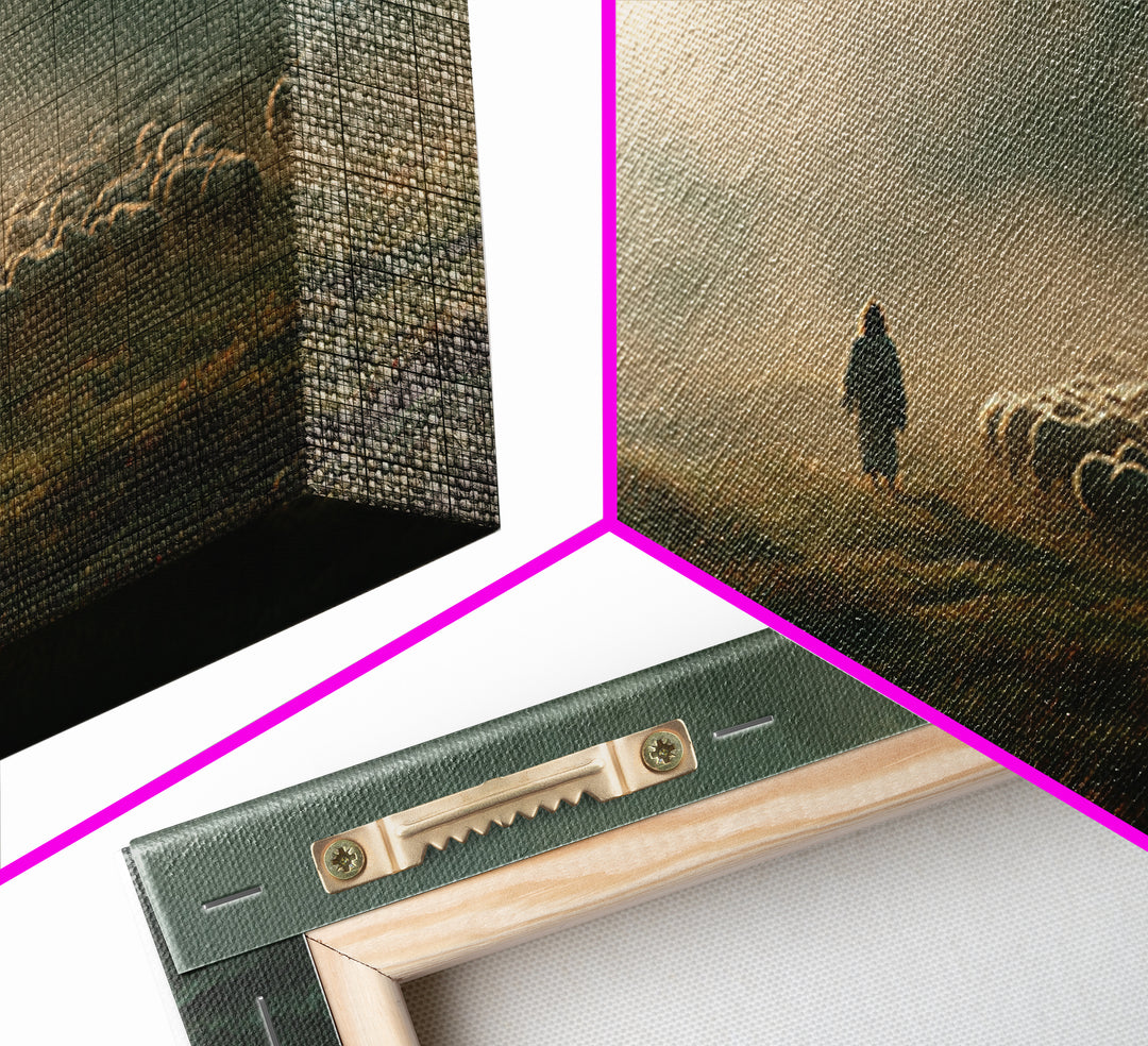 Verdant Promise Way – Framed Canvas Print – Christian Art – Christian Christmas Art – Jesus Painting – Christian Art Canvas – Gift Ideas