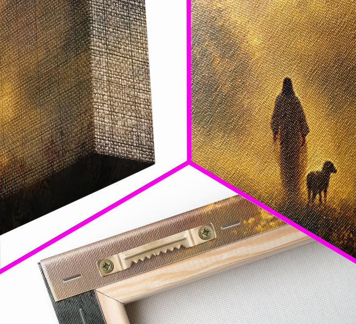 Dawn Of Hope - Framed Canvas Print - Christian Wall Art - Jesus Painting - Christmas Art - Christian Decoration - Modern Christian Art