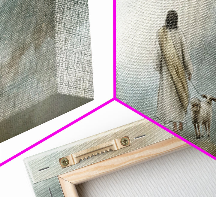 Heavenly Walk – Framed Canvas Print – Christian Art Canvas – Jesus Painting – Christian Wall Art – Christmas Art Work – Christian Decor