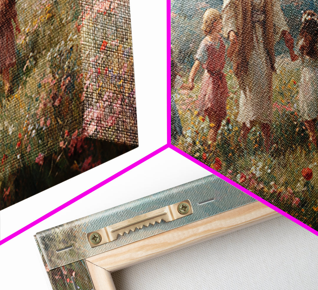 Garden Of Promise – Framed Canvas Print – Christian Art Canvas – Jesus Painting – Christian Wall Art – Christmas Art Prints – Christian Gif