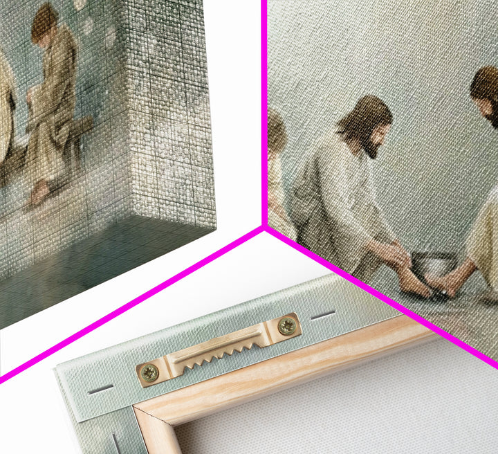 Servant Of Grace – Framed Canvas Print – Christian Wall Art – Jesus Painting – Christian Art Work – Modern Christian Art – Christian Decor