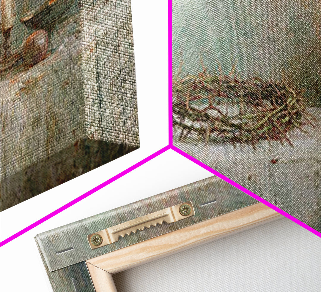 Holy Offering – Framed Canvas Print – Christian Wall Art – Christian Art Canvas – Vintage Christian Art – Christian Art Painting – Christia