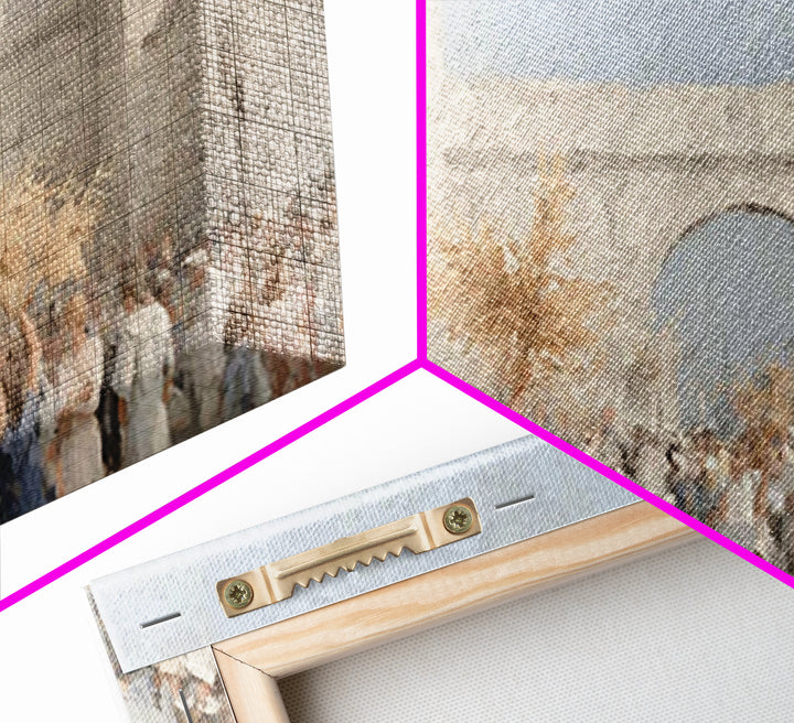Palm Procession – Framed Canvas Print – Christian Christmas Art – Christian Art Canvas – Christian Wall Art – Jesus Painting