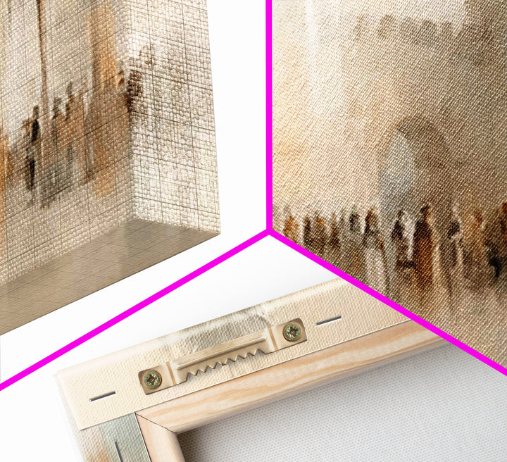 Gate Of Peace – Framed Canvas Print – Christian Wall Art – Jesus Painting – Christian Art Canvas – Christian Decor – Christmas Art