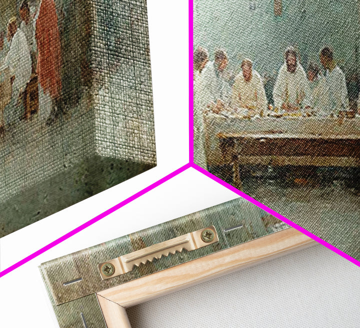 Sacred Communion Light – Framed Canvas Print – Christian Wall Art – Jesus Painting – Christian Art Canvas – Christian Decor – Christian Art