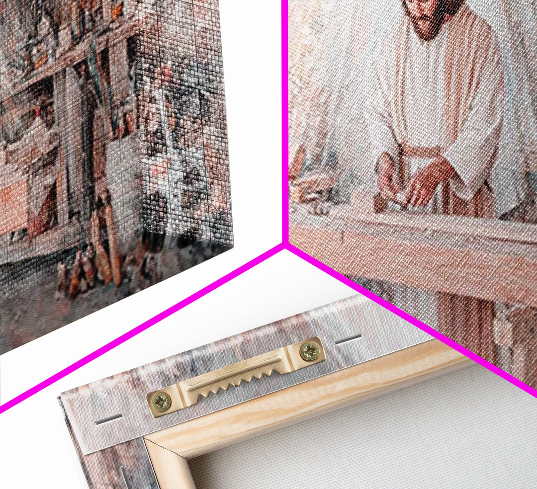 Carpenter’s Calling – Framed Canvas Print – Christian Wall Art – Jesus Painting – Christian Art Canvas – Christian Decor – Christian Art