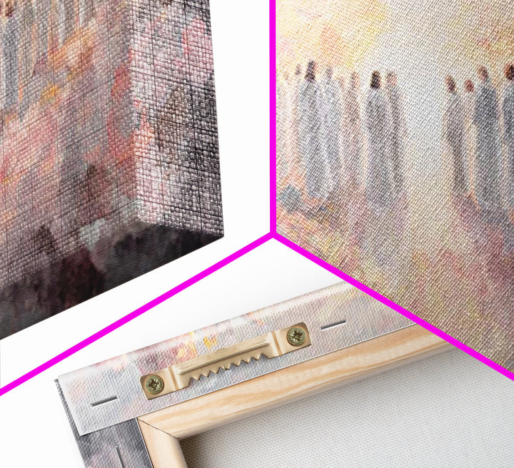 Celestial Pathway – Framed Canvas Print – Christian Wall Art – Christian Art Painting – Subtle Christian Art – Modern Christian Painting –
