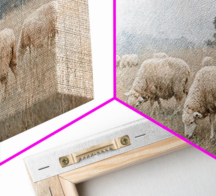 Graceful Flock Morning – Framed Canvas Print – Christian Wall Art – Christian Art Canvas – Jesus Painting – Christian Christmas Art – Chris