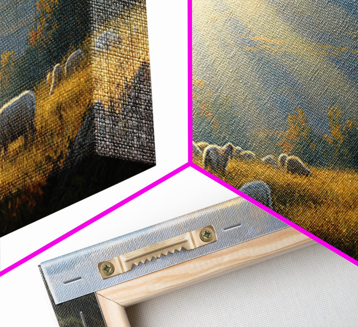 Holy Pasture Whisper | Framed Canvas Print | Christian Art | Christian Canvas Art | Jesus Painting | Christian Christmas | Christian Wall A