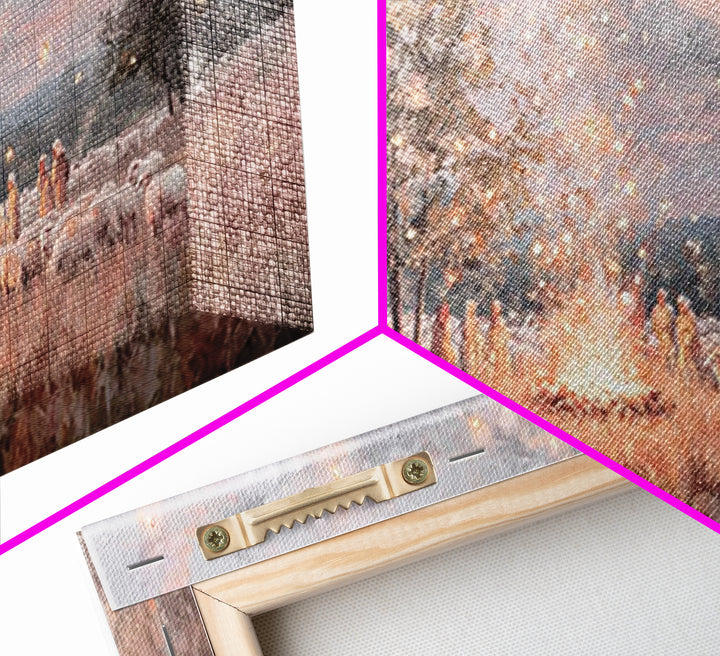 Glory In The Field | Framed Canvas Print | Christian Art Canvas | Christmas Art | Christian Wall Art | Jesus Painting | Christian Christmas