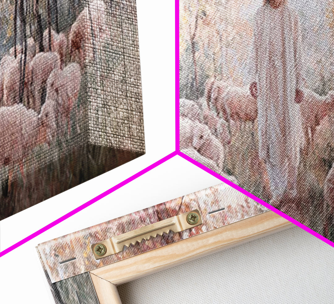 Graceful Pasture – Framed Canvas Print – Christian Art Canvas – Christian Art Print – Christian Christmas Art – Jesus Painting – Christian