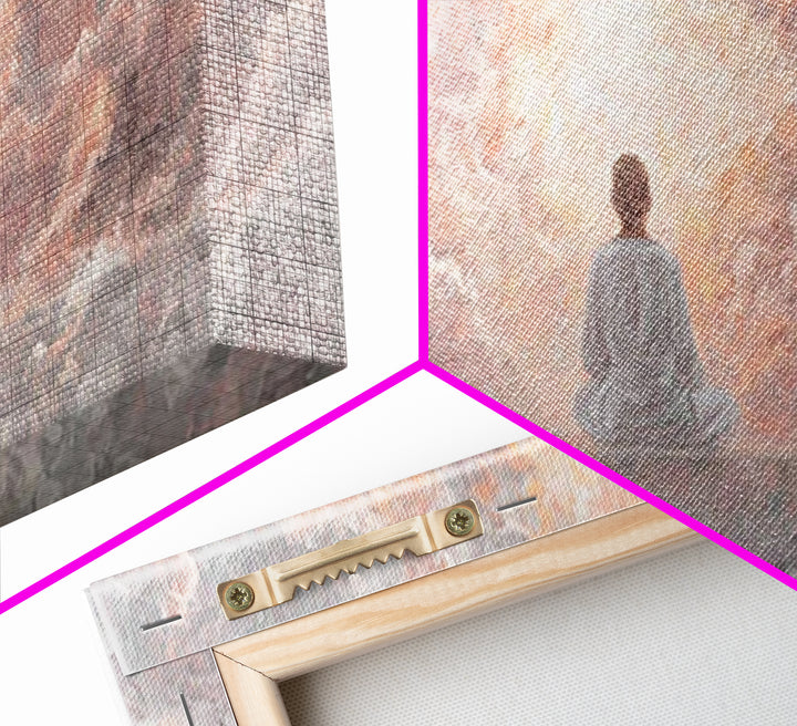 Heavenly Stillness – Framed Canvas Print – Christian Wall Art – Christian Art Canvas – Jesus Painting – Modern Christian Art – Christian De