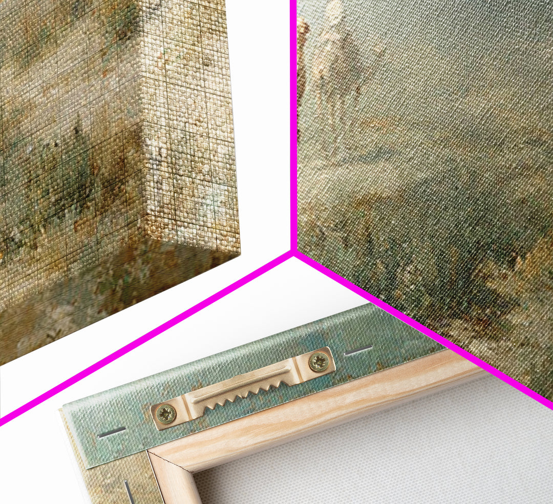 Journey Through Silence | Framed Canvas Print | Christian Art Canvas | Christian Wall Art | Vintage Christian Art | Christmas Art | Christi