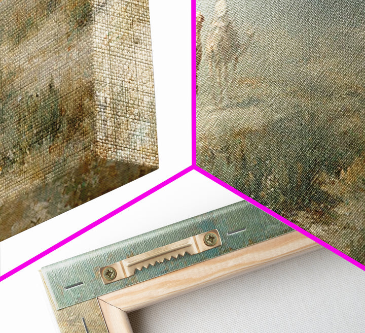 Journey Through Silence | Framed Canvas Print | Christian Art Canvas | Christian Wall Art | Vintage Christian Art | Christmas Art | Christi