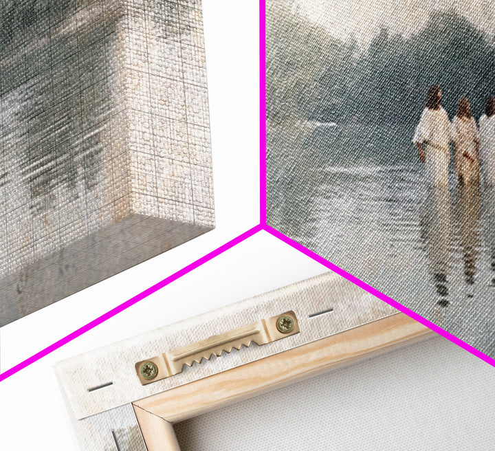 Waterway Journey | Framed Canvas Print | Christian Art Canvas | Subtle Christian Art | Christian Wall Art | Jesus Painting | Christian Deco
