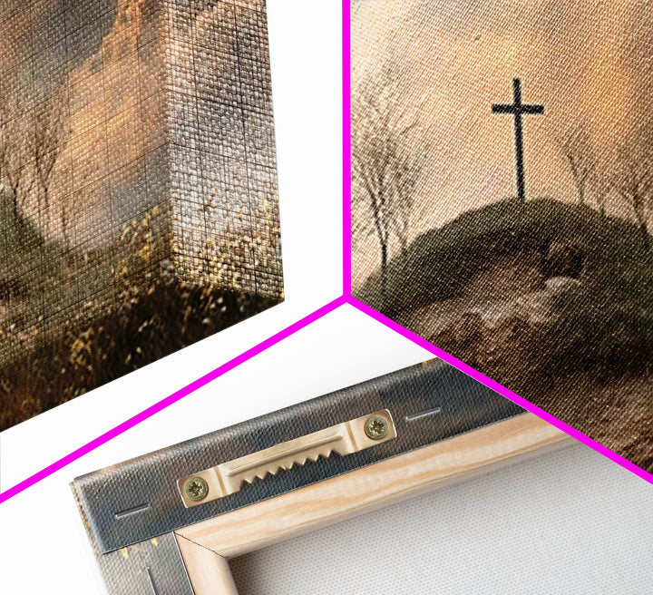 Crosslight Summit | Framed Canvas Print | Christian Wall Art | Moody Christian Art | Christian Art Canvas | Christian Decor For Home | Chri