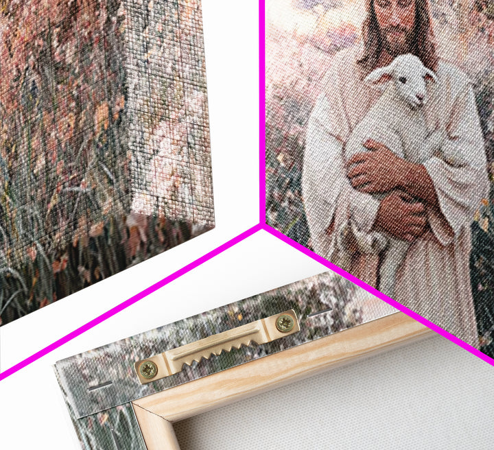 Blossoms Of Grace - Framed Canvas Print - Christian Wall Art - Christian Art Canvas - Jesus Painting - Christian Christmas Art