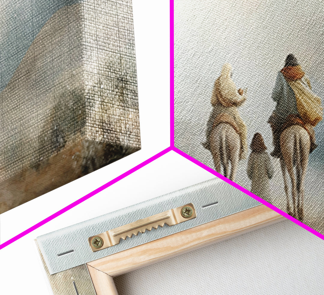Sacred Ascent – Framed Canvas Print – Christian Art – Christian Art Prints – Christmas Canvas Wall Art – Christian Wall Art – Jesus Christm