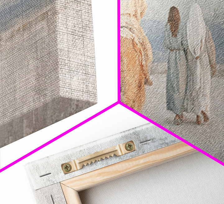Holy Journey | Framed Canvas Print | Christian Wall Art | Christian Art Canvas | Jesus Painting | Christmas Art | Christmas Canvas