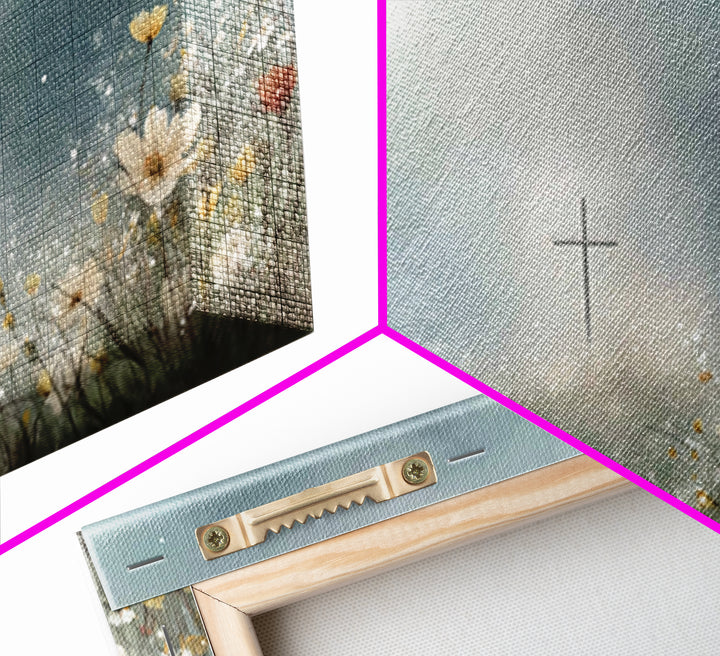 Heavenly Meadow – Framed Canvas Print – Christian Art – Jesus Painting – Christian Art Canvas – Subtle Christian Art – Christian Wall Art