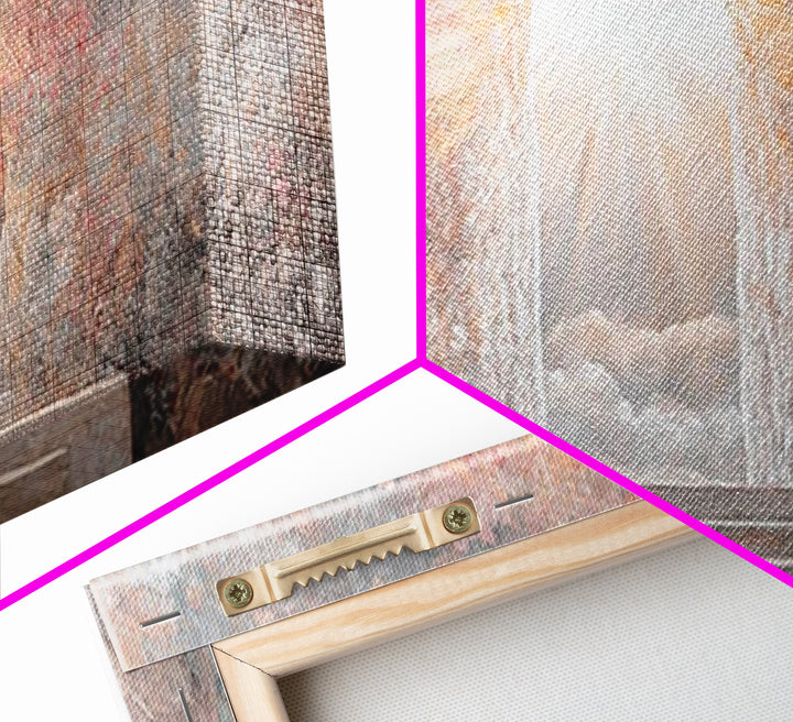 Radiant Tomb Light – Framed Canvas Print – Christian Wall Art – Christian Art Canvas – Jesus Painting – Christian Christmas Art