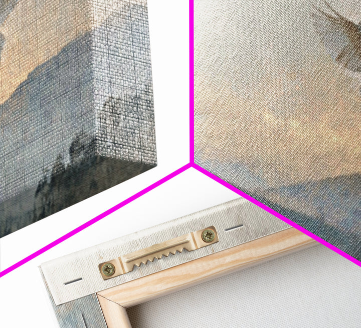 Heavenly Dove – Framed Canvas Print – Christian Wall Art – Christian Art Canvas – Christian Painting – Christmas Art – Christian Decor