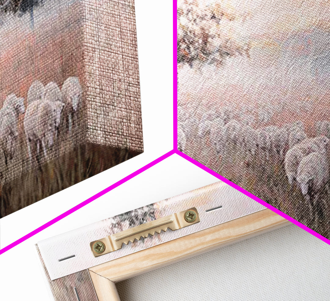 Pastel Meadow – Framed Canvas Print – Christian Art – Christian Art Canvas – Christian Wall Art – Modern Christian Art – Christian Christma