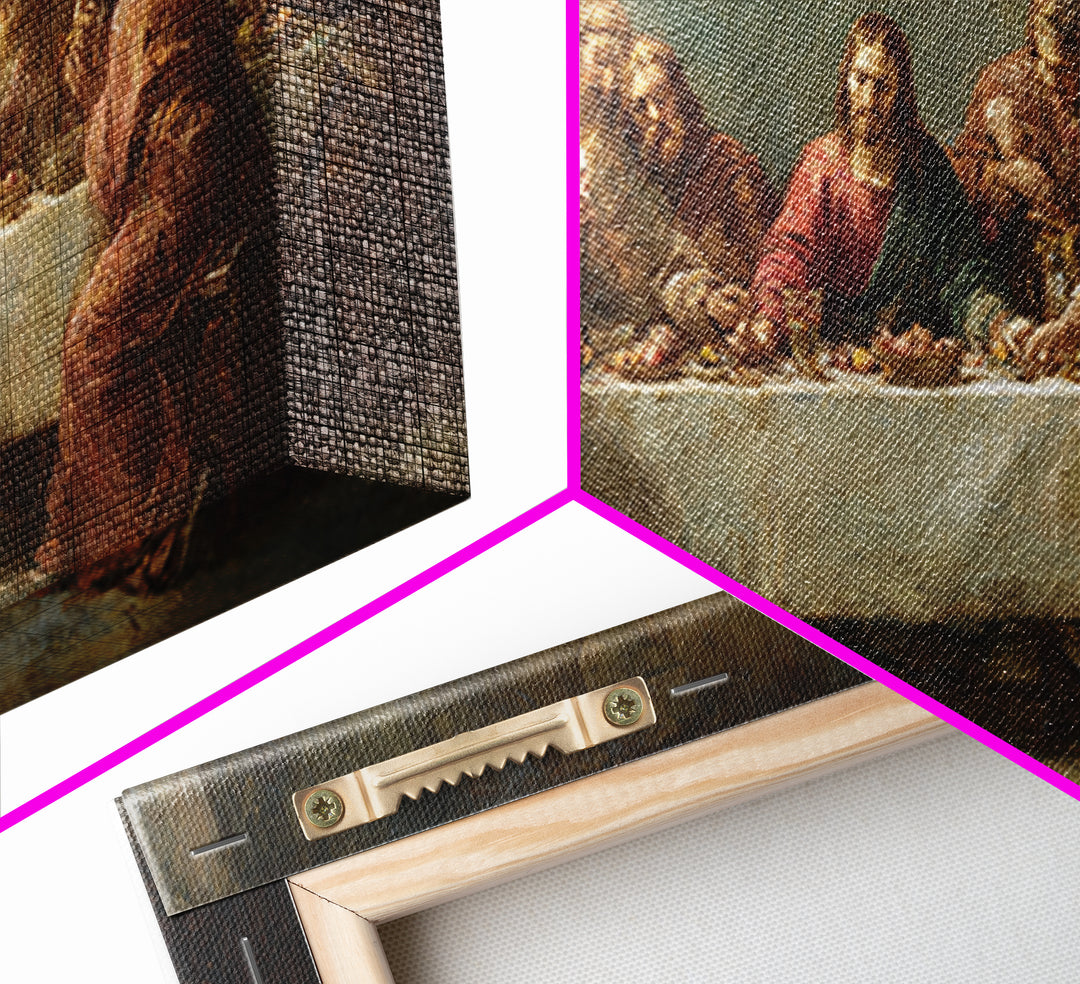 Bread Of Promise – Framed Canvas Print – Christian Art Canvas – Christian Art – Christian Wall Art – Jesus Painting – large Christian art