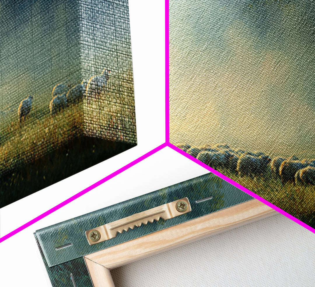 Valley Of Calm – Framed Canvas Print – Christian Art Canvas – Jesus Painting – Christian Wall Art – Christian Christmas Art – Christian Dec