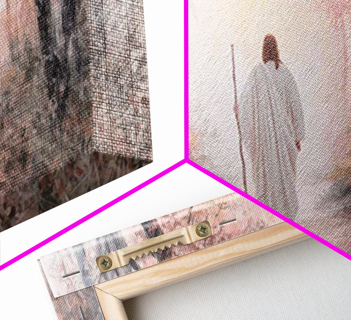 Path Of Mercy – Framed Canvas Print – Christian Wall Art – Christian Art Canvas – Jesus Painting