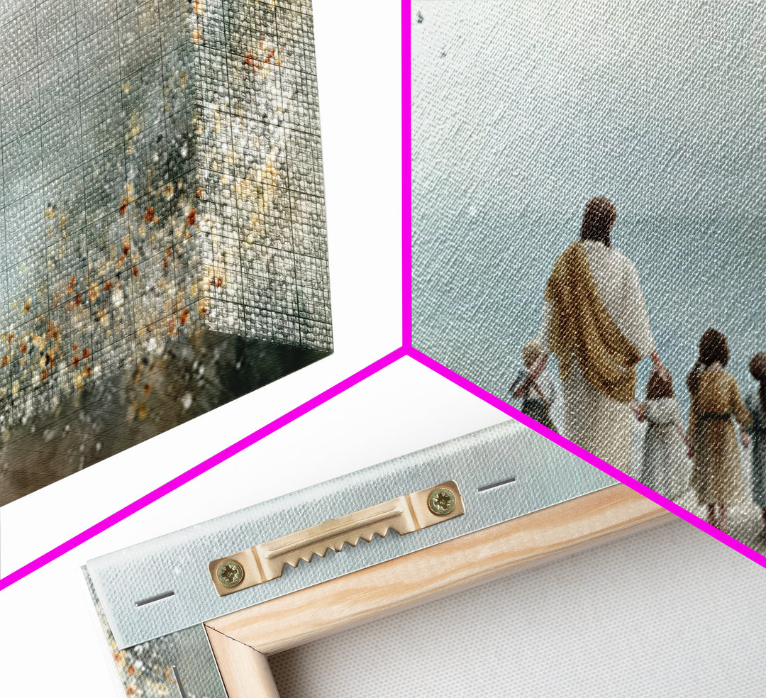 Path Of Mercy – Framed Canvas Print – Christian Wall Art – Christian Art Canvas – Jesus Painting – Christian Christmas Art – Christian Deco