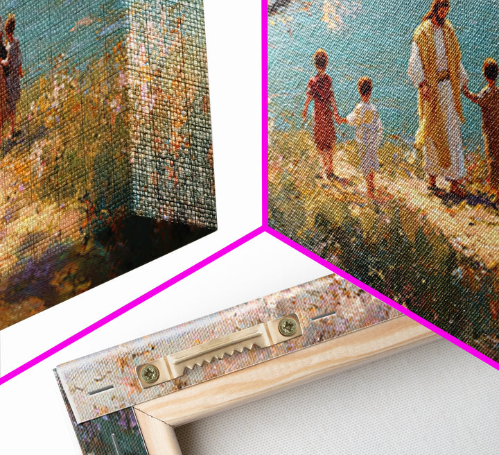 Garden Of Peace – Framed Canvas Print – Christian Wall Art – Christian Art Canvas – Jesus Painting – Christian Art Print – Christian Christ