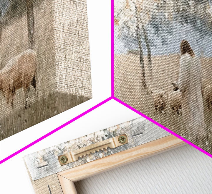 Fields Of Mercy – Framed Canvas Print – Christian Art Canvas – Christian Wall Art – Jesus Painting – Vintage Christian Art – Christian Chri