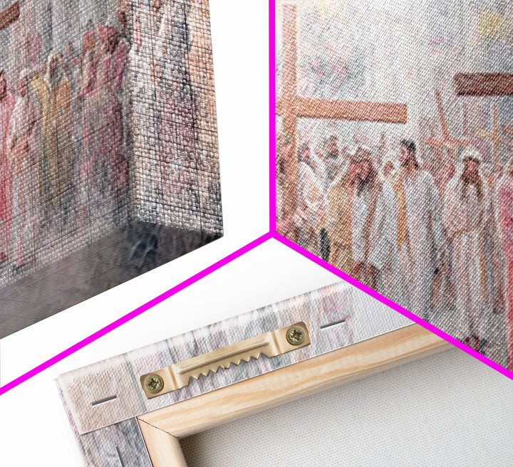 Procession Of Faith – Framed Canvas Print – Christian Wall Art – Christian Art Canvas – Christian Painting – Christian Art Print – Large Ch